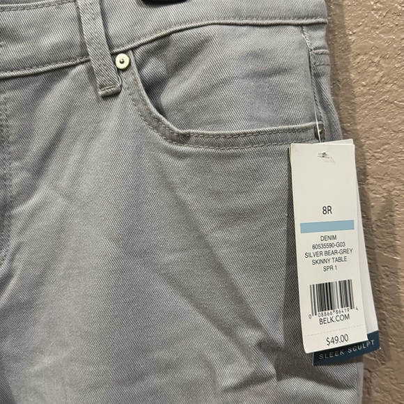 Brand new women’s size 8R New Direction Gray skinny Ankle jeans - Picture 4 of 10